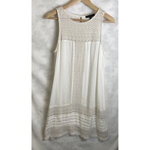 Anthropologie Sanctuary Dress Women Sz S Sleeveless Bohemian Embroidered Lace